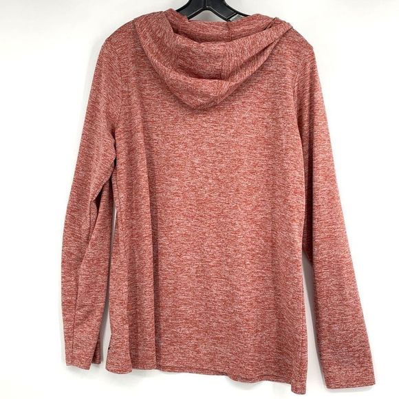 Womens Nike Hooded Running Top Marl Red Large EUC 2599 pullover - Picture 5 of 8